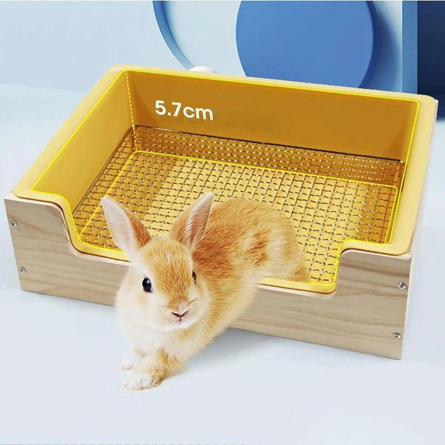 2 in 1 Rabbit Hay Feeder Box,Bunny Feeding Manger,Food Feeding Manger,Hay Holder with Toilet for Hamster,Bunny,Small Animals - petguardiansupplies