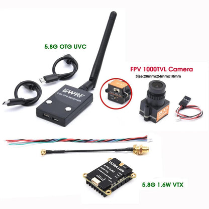 VTX2W5 5.8GHZ 1.6W / 2.5W 64CH FPV VTX Transmitter & 1500TVL / 1800TVL / 2000TVL Camera Receiver UVC for FPV RC Camera Drone - petguardiansupplies