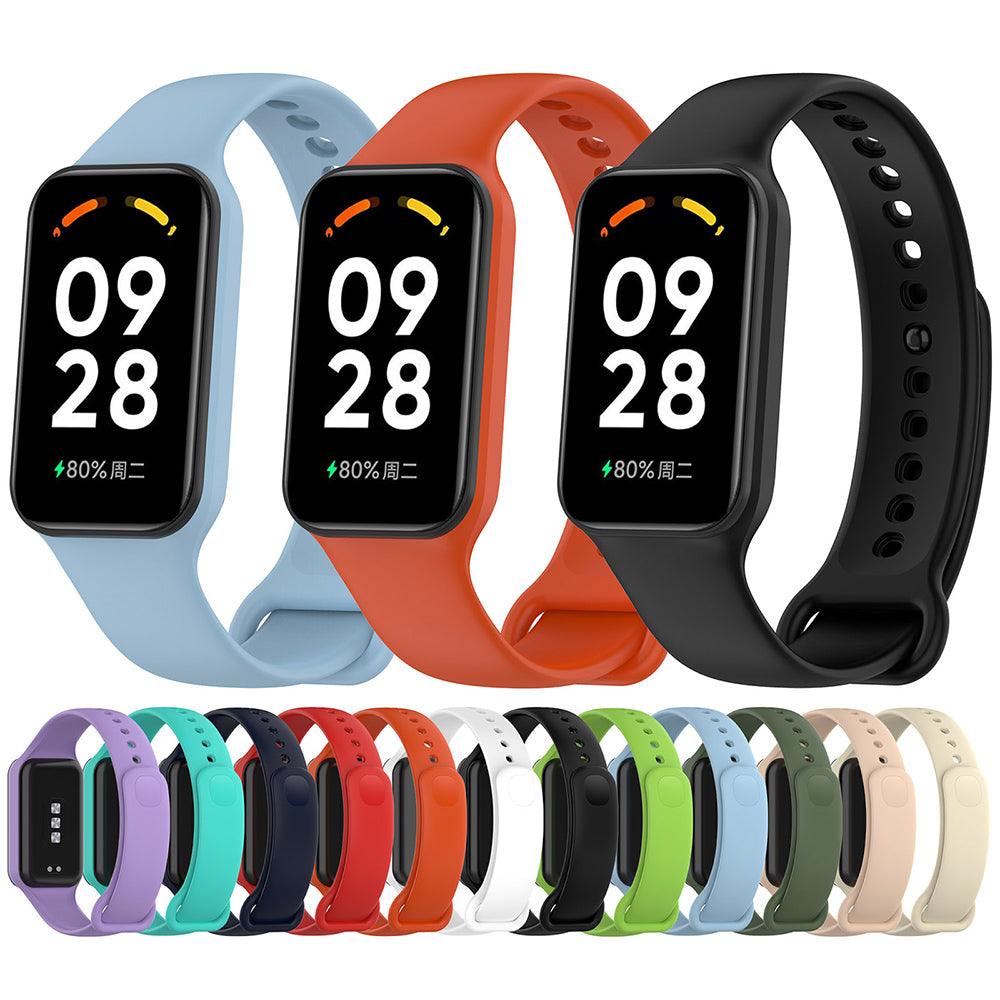 Silicone Band Strap and Case for Redmi Smart Band 2 Tempered Glass Screen Protector Cover Casing Accessories for Redmi Band2 - petguardiansupplies