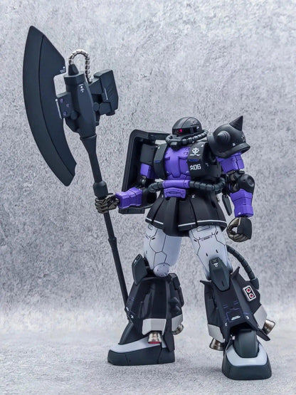 Gaogao Hg 1/144 Zaku Ms-06R-1A Assembly Model Action Model Kit 005 003 Zaku Ii High Sniper Rifle Axe Cannon Mobility Type Robot - petguardiansupplies