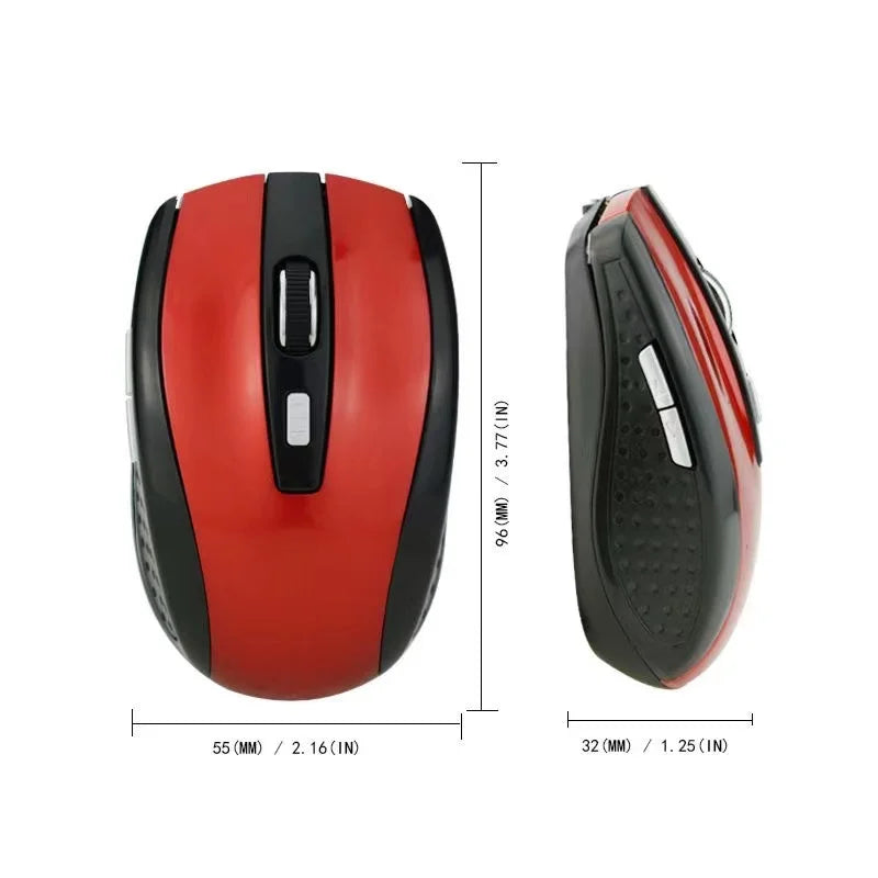 Wireless Mouse 2.4G Portable Mobile Optical Office Mouse Adjustable DPI Levels for Notebook PC Laptop MacBook - petguardiansupplies