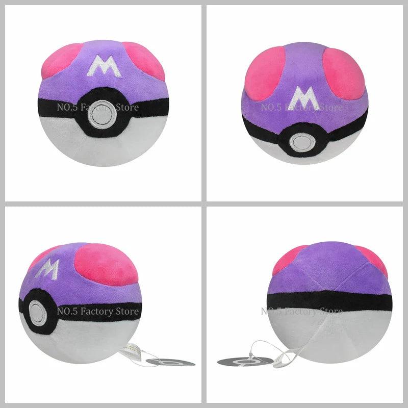 9Styles Pokemon Plush Pokeball Stuffed Toy Master Ball Poke Ball Great Ball Beast Ball Dusk Ball Hisuian Ultra Ball Peluche Doll - petguardiansupplies