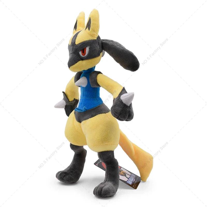 16-31cm Pokemon Standing Lucario Shiny Plush Doll Cute Mega Riolu Animal Stuffed Quality Peluche Toy Children Halloween Gifts - petguardiansupplies