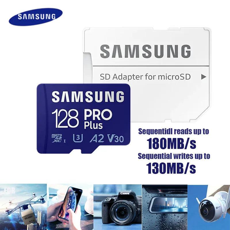 SAMSUNG Original Micro SD 64GB Memori Memory Card C10 TF MicroSD TF Cards SDXC 128GB 256GB 512GB U3 4K For Phone Drone Camera - petguardiansupplies