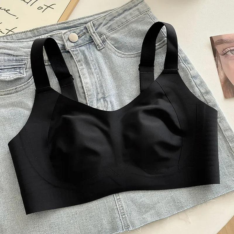 Rabbit Ear Cup Seamless Lifted Bras Summer Thin High Support Minimized Side Breasts Prevent Sagging Soft Support Bra - petguardiansupplies