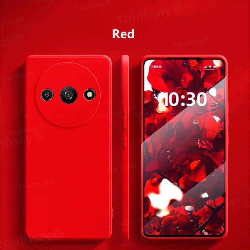 For Redmi A3 Case Cover For Xiaomi Redmi A3 Funda Coque Soft Original Liquid Silicone Protective Phone Case Redmi A3 - petguardiansupplies