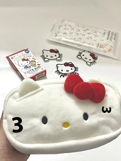 Hot Sale Sanrio Kitty Pen Case Ins Japanese Cartoon Stationery Female Student Large Capacity Pencil Case High Beauty Makeup Bag - petguardiansupplies