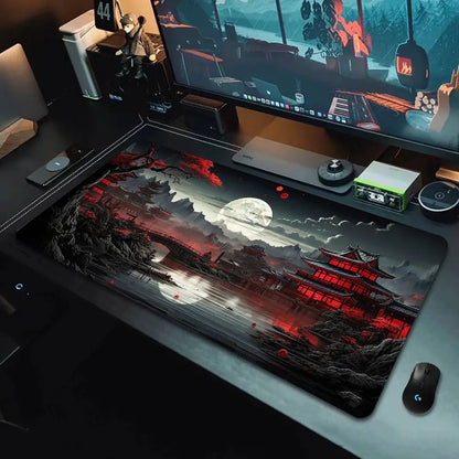 Starry Sky Moon Mouse Pad Large Computer Office Game Table Mats XXL Rubber Anti-slip Gaming Keyboard Mousepads Long Desk Pads - petguardiansupplies