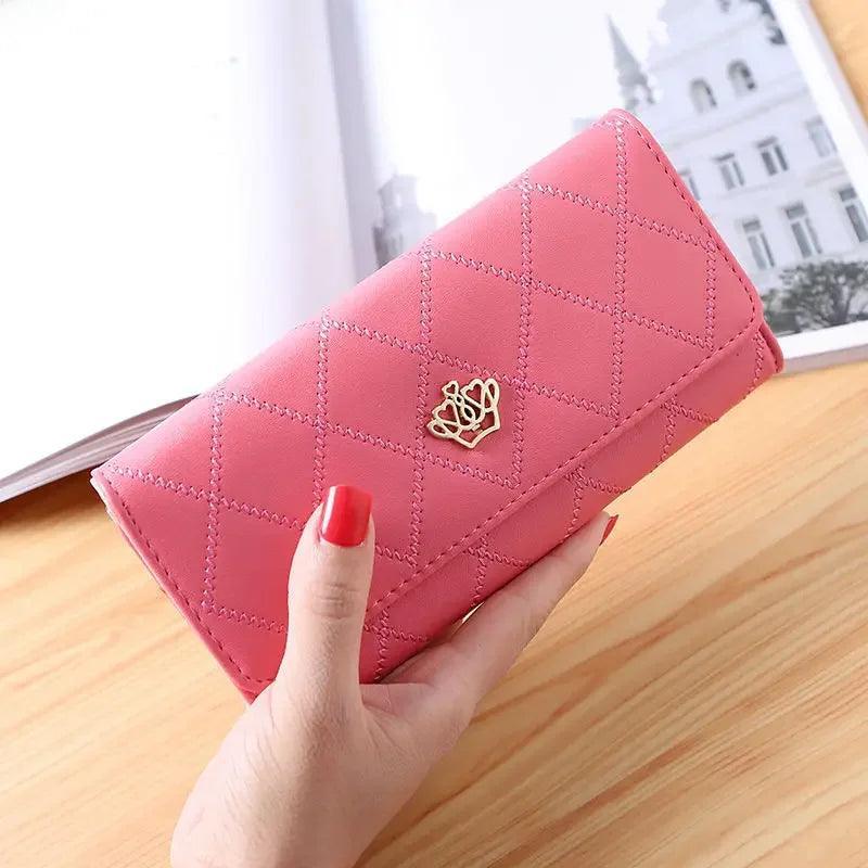 New Large Capacity Women's Wallet Fashionable Long Leather Clutch Bag Mobile Phone Bag Student Coin Purse Handheld Card Holder - petguardiansupplies