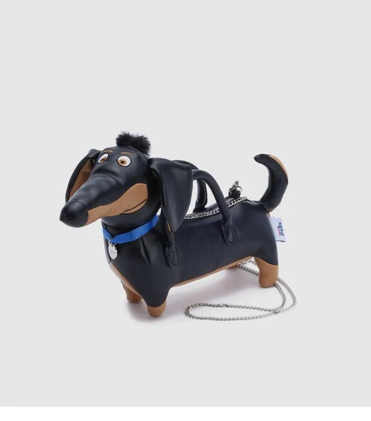 Cartoon Dachshund Dog Shape Handbag Women Purses Shoulder Bag Girls Crossbody Bag Designer Ladies Mini Clutch Bag - petguardiansupplies