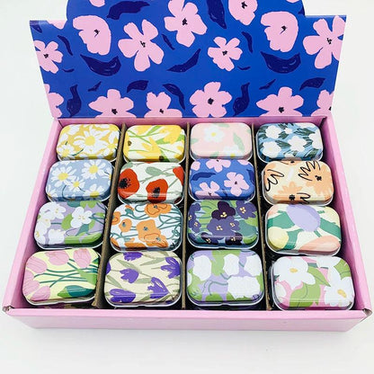 Colorful mini tin box sealed jar packing boxes jewelry, candy box small storage boxes cans coin earrings, headphones gift box - petguardiansupplies