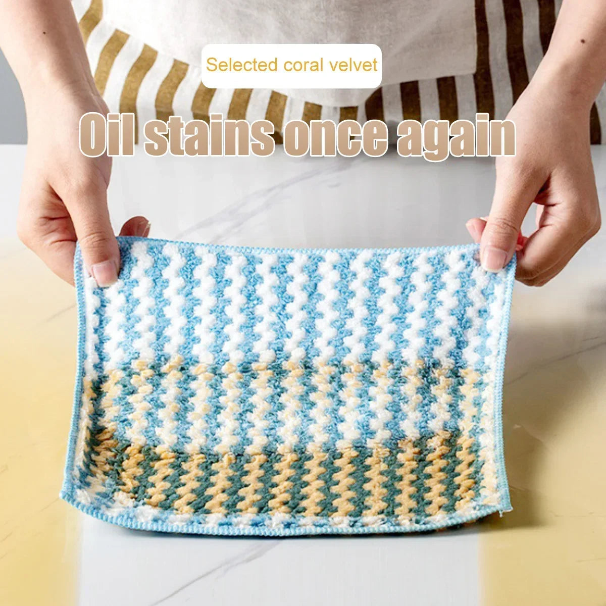 5pcs Microfiber Cleaning Cloth,Dish Cloths,10x10 Inches Dish Towels,Super Soft and Absorbent Kitchen Dishcloths,Fast Drying - petguardiansupplies