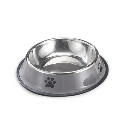 1PC Stainless Steel Pet Bowl Cat Bowl Dog Food Bowl Multi-Specification Anti-fall Food Bowl Food Bowl Feeding Pet Supplies - petguardiansupplies