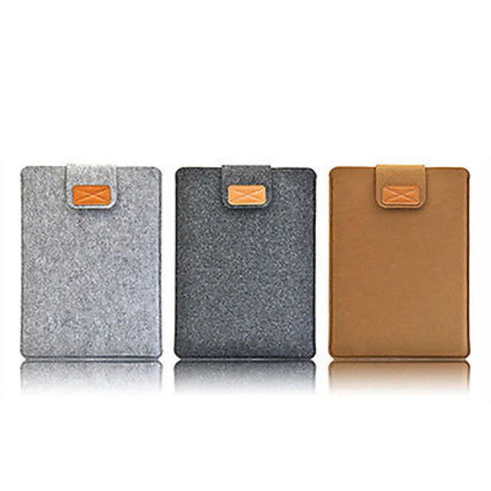 Felt Sleeve Slim Tablet Case Cover Bag for MacBooks Air Pro 11 13 15 Inch Solid Color Tablet Storage Bag - petguardiansupplies