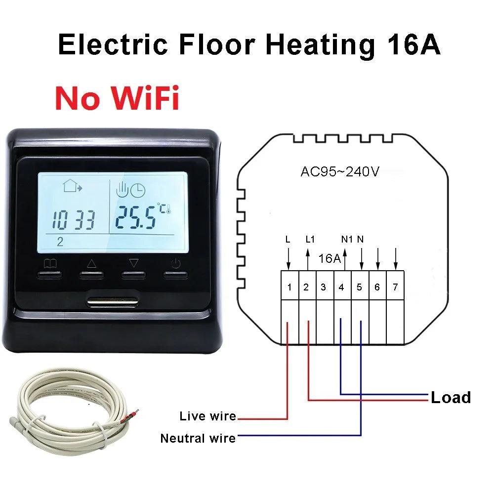 MINCO HEAT Programmable Tuya Smart WiFi Thermostat Electric Heating Warm Floor Temperature Controller - petguardiansupplies