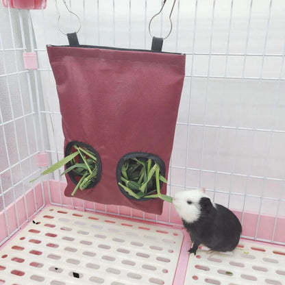 Hay Rabbit Distributor Hay Food Bag for Rabbits Large Hay Feeder Guinea Pig Small Anima Cage Assessories Bunny Hay Feeding Sack - petguardiansupplies