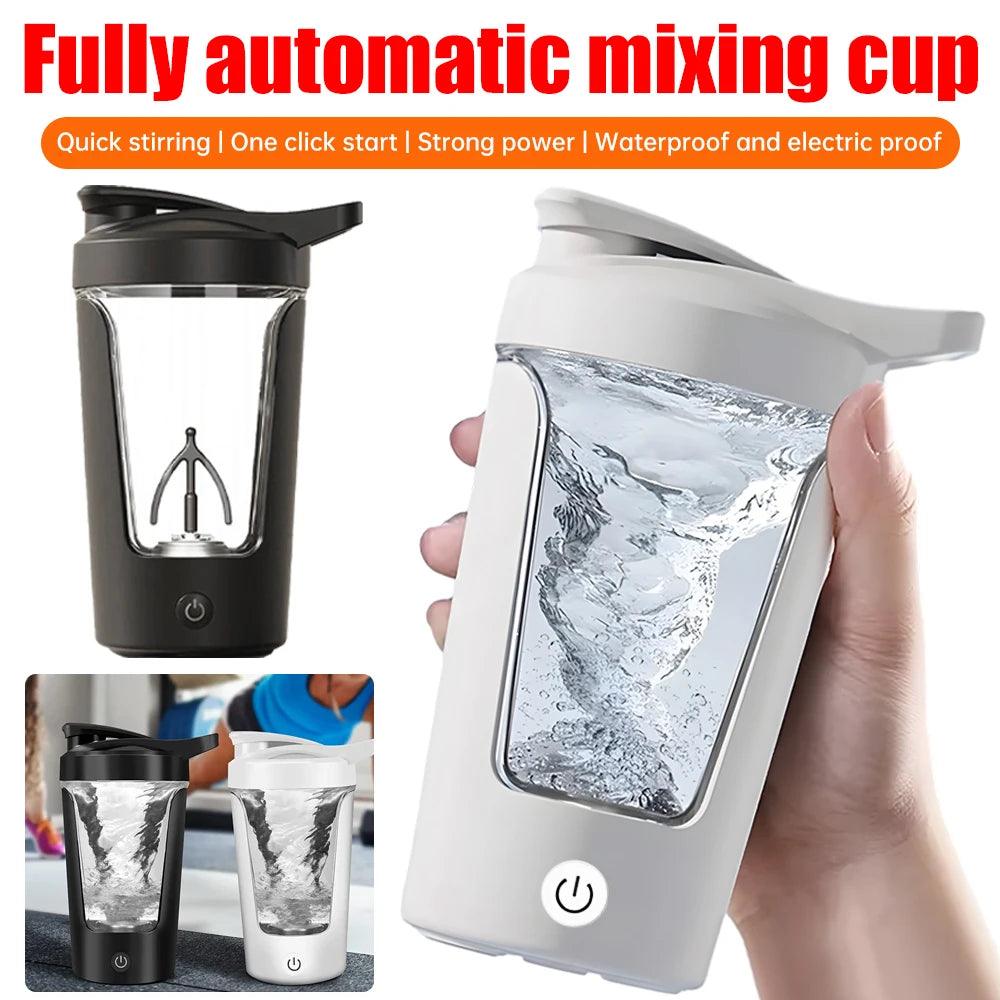 Electric Automatic Mixing Cup Portable Whey Protein Shaker Bottle USD Rechargeable Fully Automatic Stirring Cup For Home - petguardiansupplies