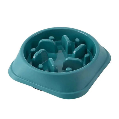 Pet Cat Dog Slow Food Bowl Fat Help Healthy Round Anti-choking Thickened And Non-slip Multiple Colors Shapes - petguardiansupplies