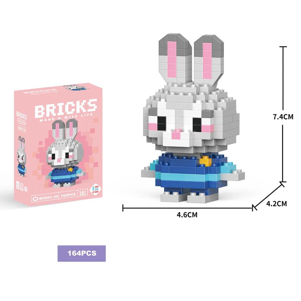 Building Blocks Kuromi Anime Figure Melody Cartoon Kids Toys Blocks for Lego Cute Hello Kitty Particles Assembled Blocks - petguardiansupplies