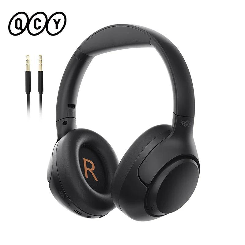 QCY H3 ANC Wireless Headphones Bluetooth 5.4 Hi-Res Audio Over Ear Headset 43dB Hybrid Active Noise Cancellation Earphones 60H - petguardiansupplies