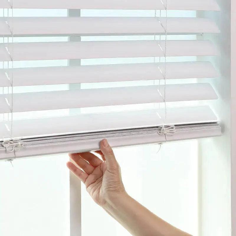 Factory Direct Sale 2 inch Cordless Faux Wood Venetian Blinds for Window PVC and Faux Wood Blinds - petguardiansupplies