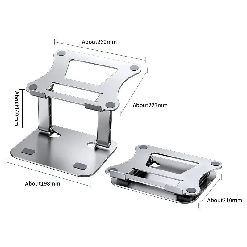 Phone Tablet Stand Adjustable Aluminum Alloy laptop Tablet up to 17 "Laptop Portable Folding stand Cooling stand support - petguardiansupplies