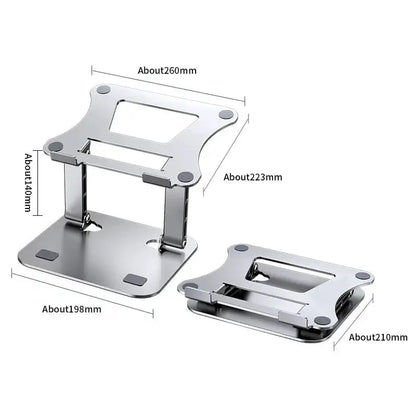 Phone Tablet Stand Adjustable Aluminum Alloy laptop Tablet up to 17 "Laptop Portable Folding stand Cooling stand support - petguardiansupplies