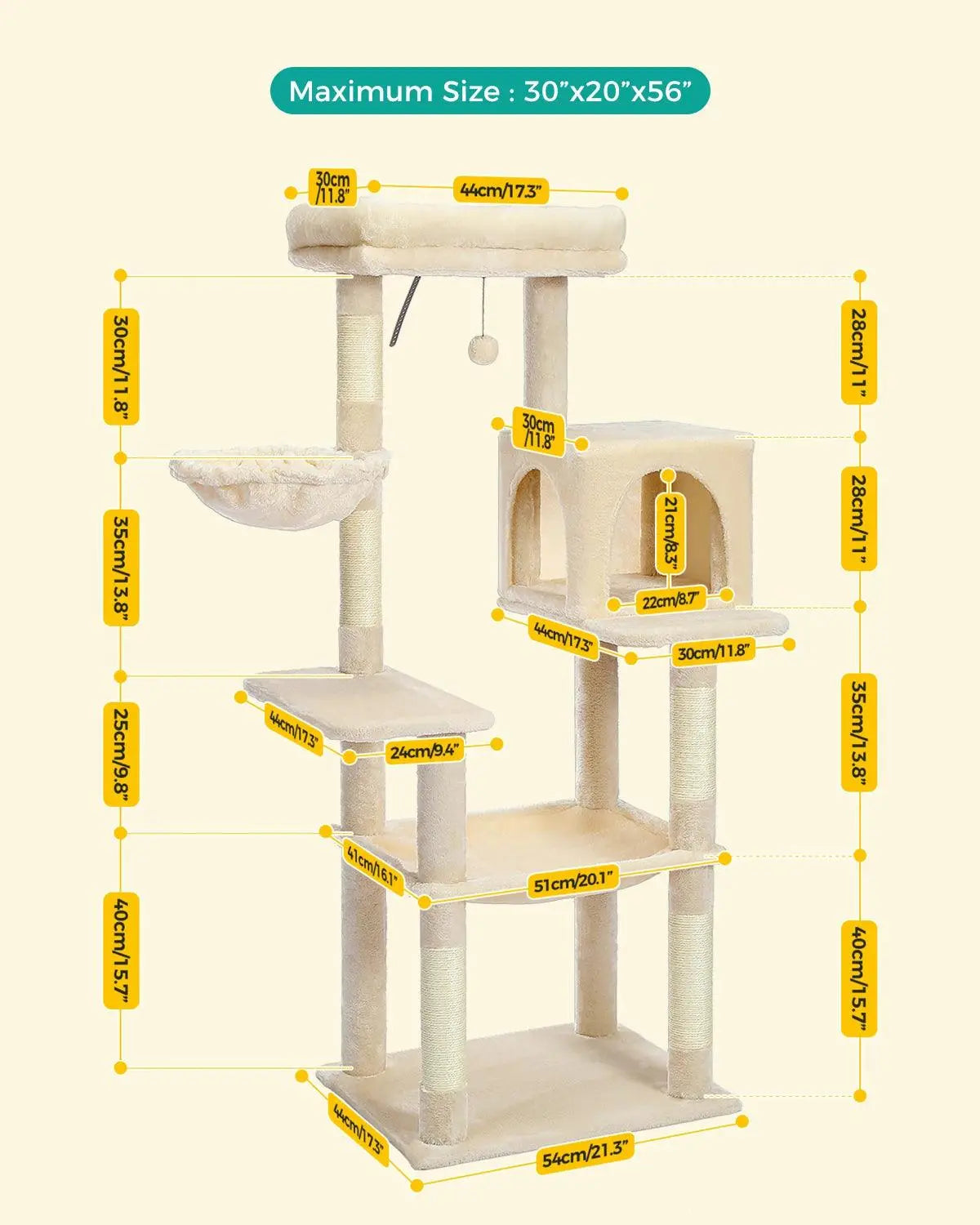 Domestic Delivery Multi-Level Cat Tree Tower Climb Furniture Scratching Post for Indoor House Pet Supplies Kitten Toy Cozy Condo - petguardiansupplies