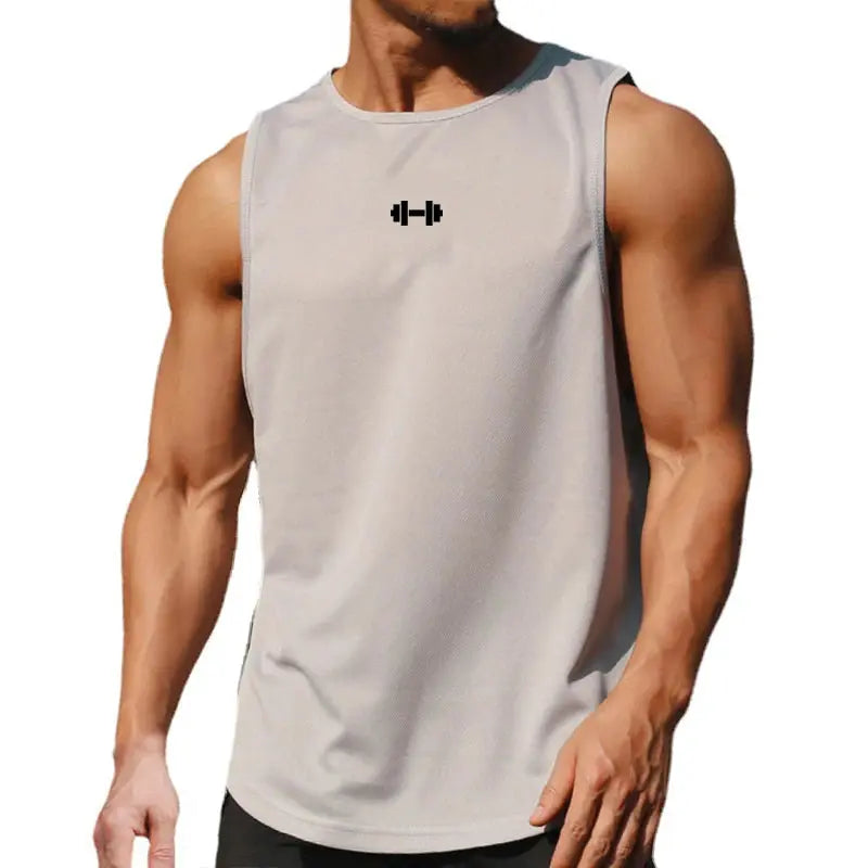 Summer Men's Gym Tank Top Fitness Training Clothing Quick-drying Loose Bodybuilding Sleeveless Shirt Men Fashion Basketball Vest - petguardiansupplies