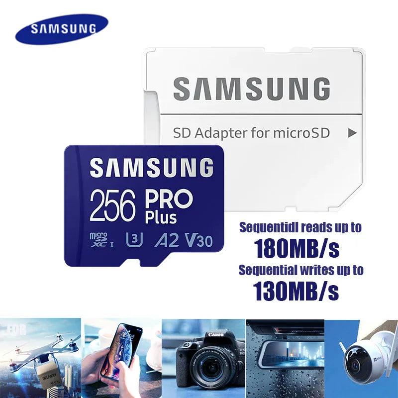 SAMSUNG Original Micro SD 64GB Memori Memory Card C10 TF MicroSD TF Cards SDXC 128GB 256GB 512GB U3 4K For Phone Drone Camera - petguardiansupplies