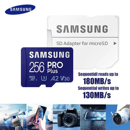 SAMSUNG Original Micro SD 64GB Memori Memory Card C10 TF MicroSD TF Cards SDXC 128GB 256GB 512GB U3 4K For Phone Drone Camera - petguardiansupplies