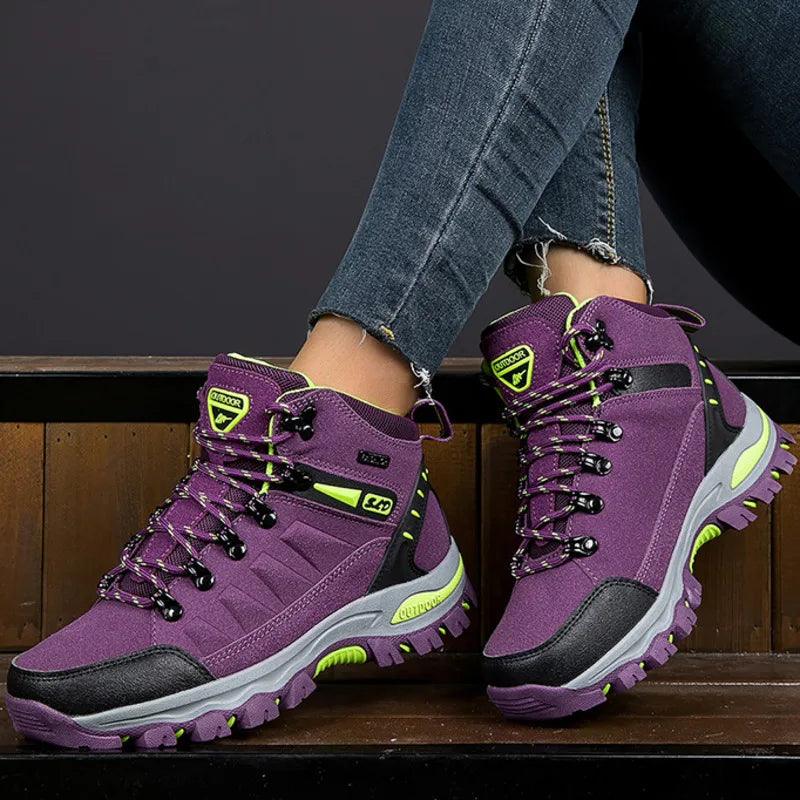 Women Boots Waterproof hiking boots for women 2023 Women's safety work shoes Non Slip Ankle Boots botas de trabajo para mujeres - petguardiansupplies