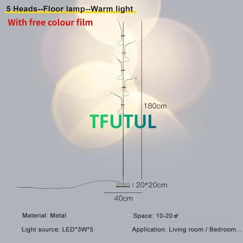 Italy Design Rainbow Floor Light 10W Living Room Sunsets Projection Stand Lights Bedroom Atmosphere Table Lamp Home Decoration - petguardiansupplies