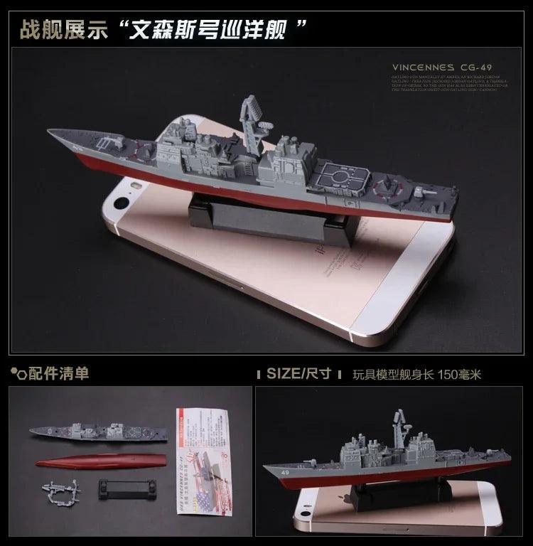 4D Assembled Ship Model Liaoning Battleship Modern Class Battleship Aircraft Carrier Model Military Warship Model Toy - petguardiansupplies