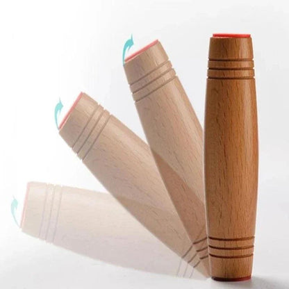 Wooden Fidget Toys Flipo Flip Desk Kinetic Skills Toys Decompression Stick Creative Anti Stress Artifact Flip Stick Finger Toys - petguardiansupplies