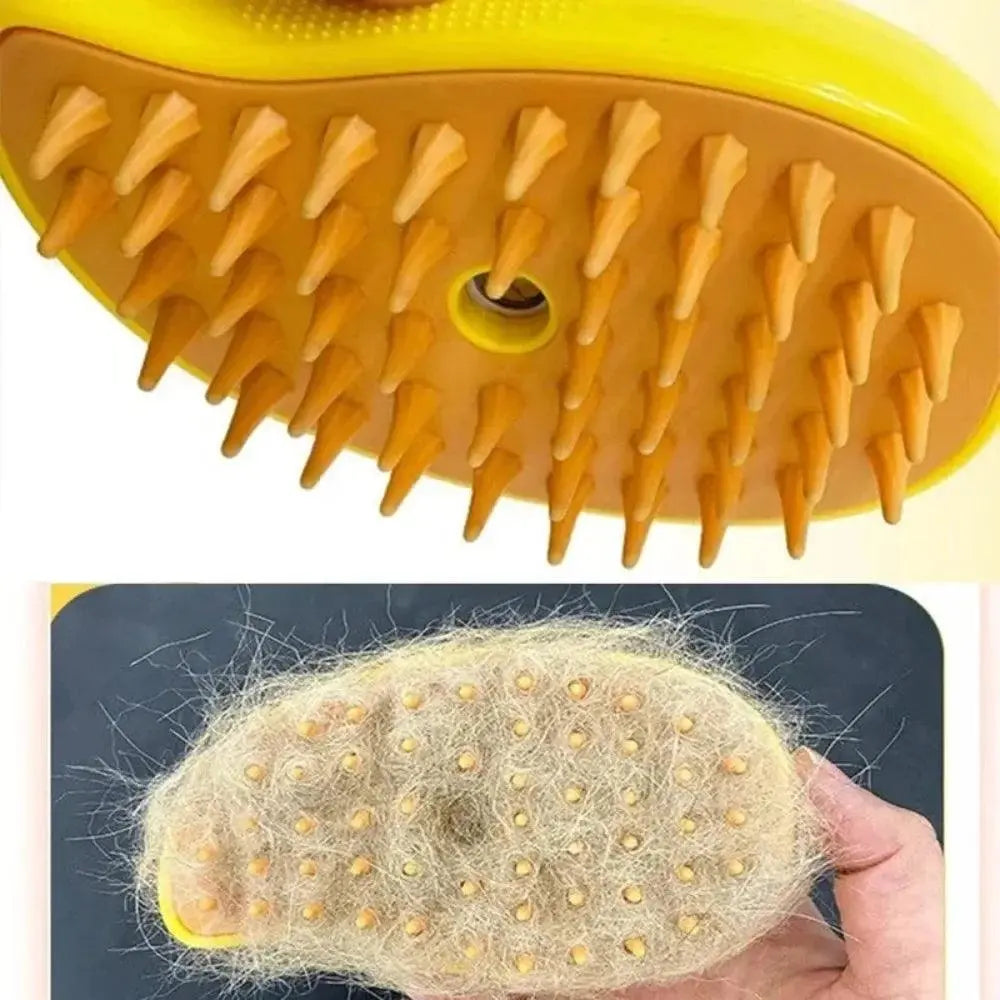 Cat Dog Steam Brush Electric Spray Water Spray Kitten Pet Comb Soft Silicone Depilation Cats Bath Hair Brush Grooming Supplies - petguardiansupplies