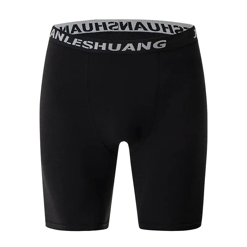 1/5 Pcs Men's Plus Size Black And White Long Sports Underwear Running Fitness Basketball Football Elastic Waist Shorts Teenagers - petguardiansupplies