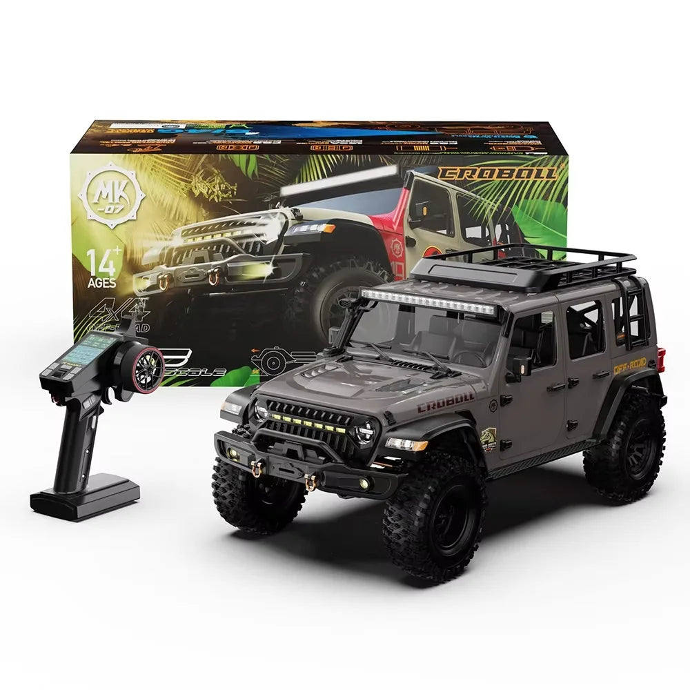 RLAARLO Croboll MK07 1/7 RC Electric Remote Control Model Car Rock Crawler 4WD Brushed RTR Adult Children's Toys - petguardiansupplies