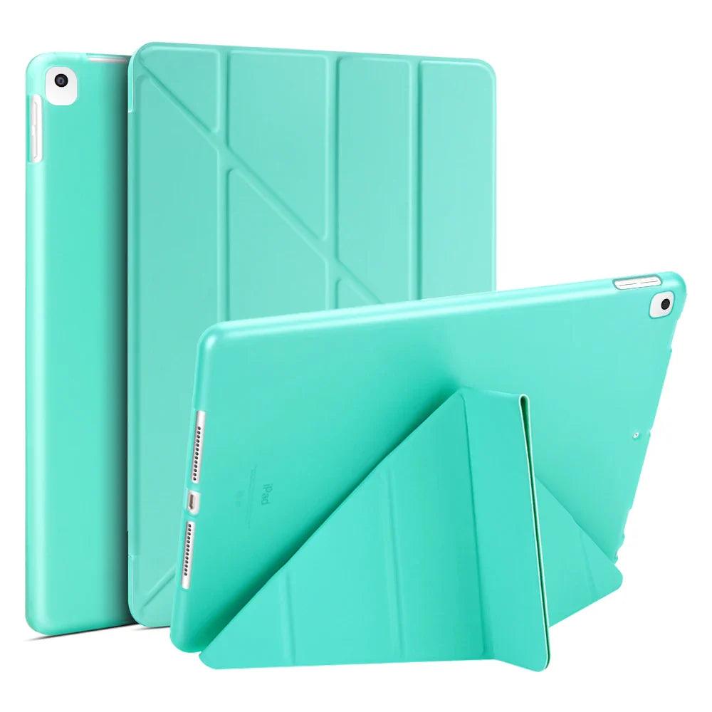 For iPad 10th 2022 Case 10.2 8th 9th 7th 2018 6th Generation Leather Case For iPad 2 3 4 Air 3 10.9 2 1 Mini 4 5 6 Silicon Cover - petguardiansupplies