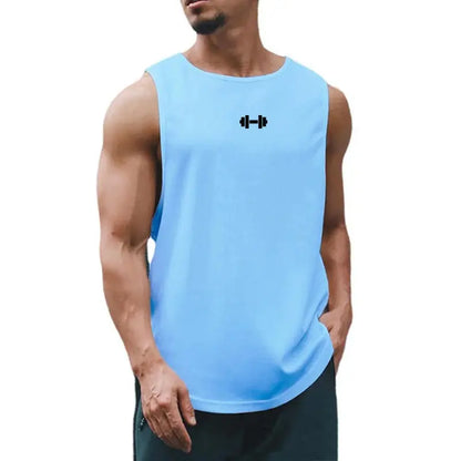 Summer Men's Gym Tank Top Fitness Training Clothing Quick-drying Loose Bodybuilding Sleeveless Shirt Men Fashion Basketball Vest - petguardiansupplies