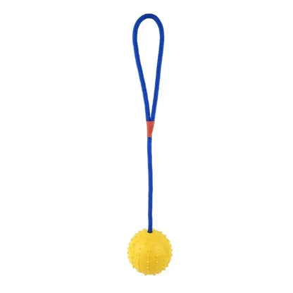 Pet Dogs Training Toy Natural Rubber Ball On Rope For Reward Fetch Play Interactive Funny Dog Toy Dog Training Supplies - petguardiansupplies