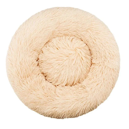 Round Dog Bed Winter Warm Cat Bed Plush Basket for Dog Washable Pet Bed for Small Medium Large Dog Sofa Cat - petguardiansupplies