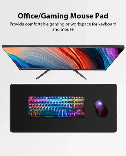 Large Mouse Pad Anti-Slip Rubber Mouse Mat Computer PC Gamer Desk Mat Stitched Edge Large Office Gaming Mousepad Accessories XXL - petguardiansupplies