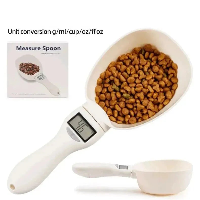 Pet Food Measuring Spoon Scale, Kitchen Digital Food Measuring Spoon, Suitable for Cat and Dog Food Measuring Spoon - petguardiansupplies