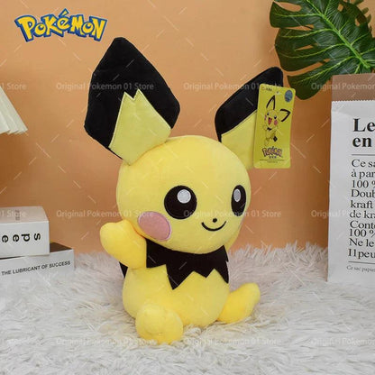 Kawaii Pichu Original Pokemon Plush Doll Cartoon Pokemon Peluche Stuffed Toy Birthday Ornaments Gift for Kids - petguardiansupplies