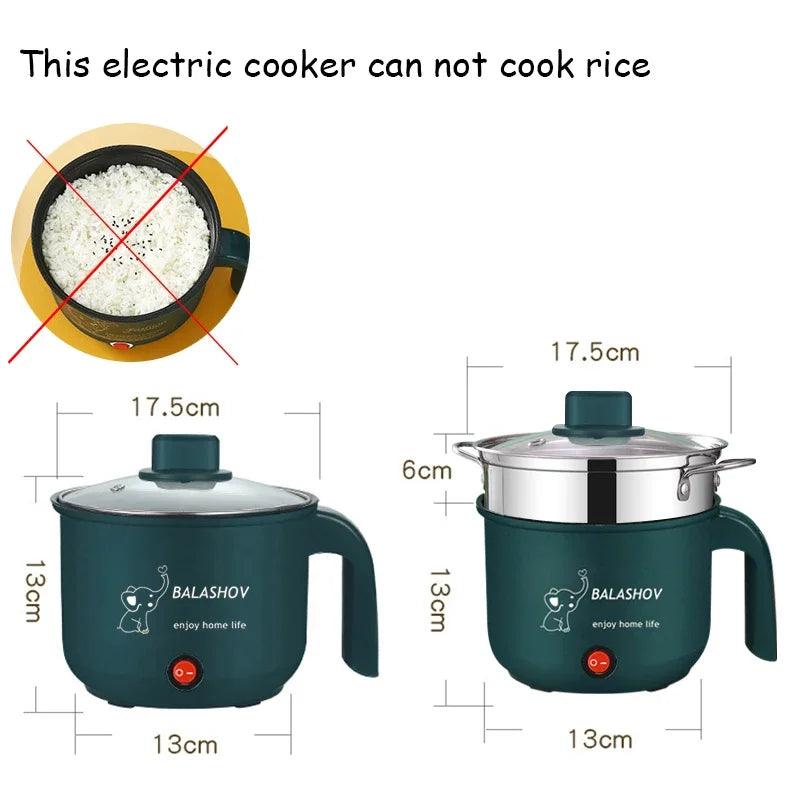 Mini Electric Cooker Non-stick Cooking 1-2 People Single/Double Hot Pot steamer Hot Pot Multifunction Electric Cooker for Home - petguardiansupplies