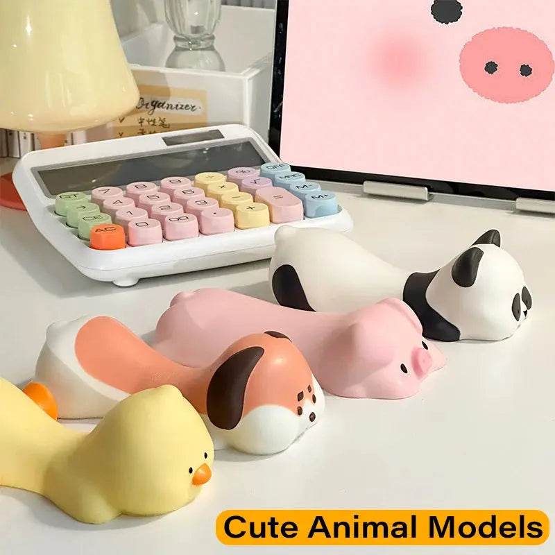 New Cute Animal Wrist Rest Mouse Pad Support Ergonomics Memory Foam Desktop Computer Laptop  Arm Rest Cat Dog Duck Panda Toys - petguardiansupplies