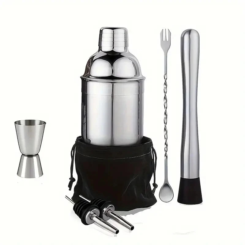 UPORS Stainless Steel Cocktail Shaker Mixer Wine Martini Boston Shaker For Bartender Drink Party Bar Tools 550ML/750ML - petguardiansupplies