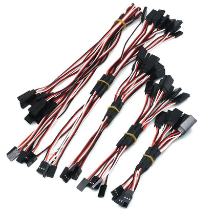 5pcs/lot 150mm 300mm 500mm RC Servo Y Extension Cord Cable Lead Wire for JR Futaba Rc Battery Drone Car Boat Helicopter Airplane - petguardiansupplies