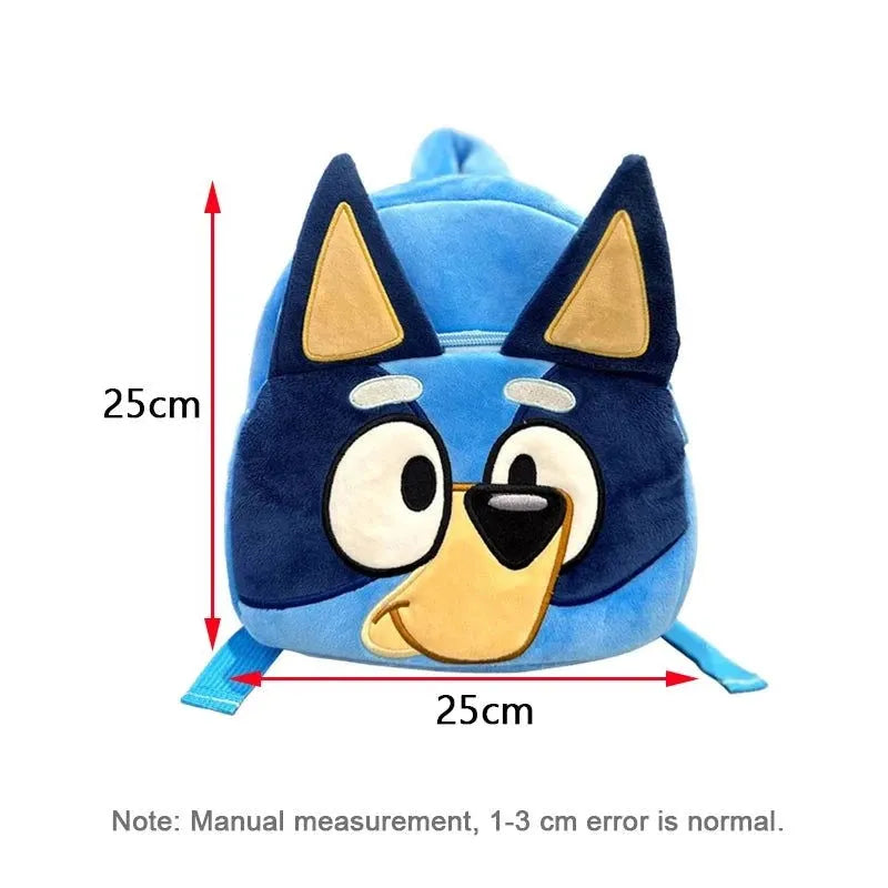 Bluey Family Cosplay Kindergarten Child Cartoon School Bag Bluebin Dog Backpack Kawaii Bluey Orange Dog Children's Backpack Toys - petguardiansupplies